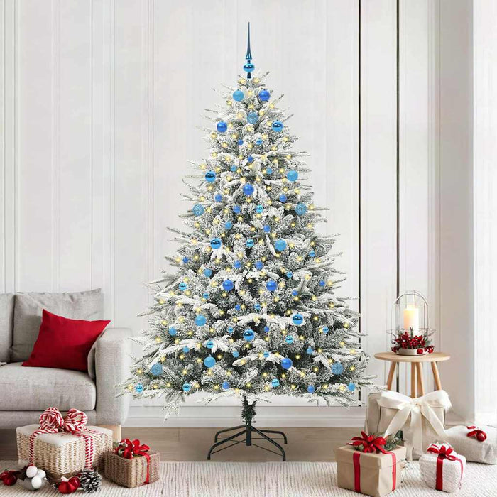 Albero di Natale artificiale preilluminato con set di palline 3395413