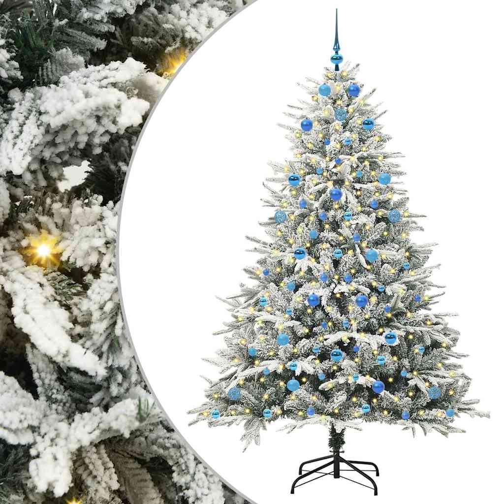 Albero di Natale artificiale preilluminato con set di palline 3395413