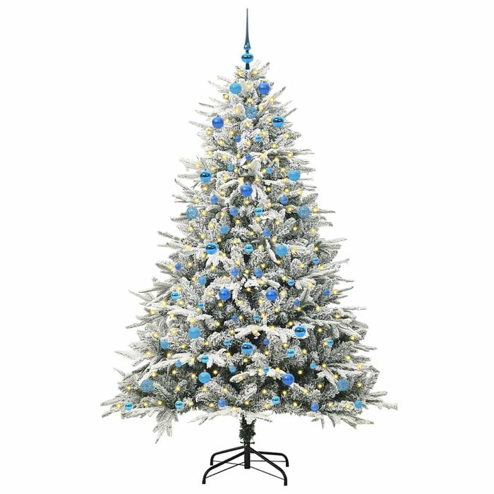 Albero di Natale artificiale preilluminato con set di palline 3395413