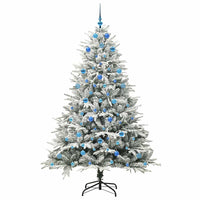 Albero di Natale artificiale preilluminato con set di palline 3395413
