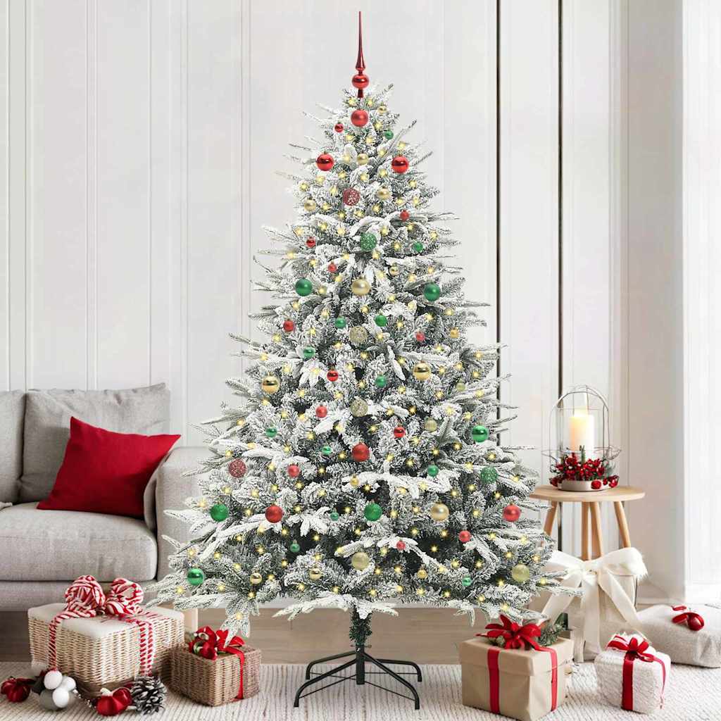 Albero di Natale artificiale preilluminato con set di palline 3395414