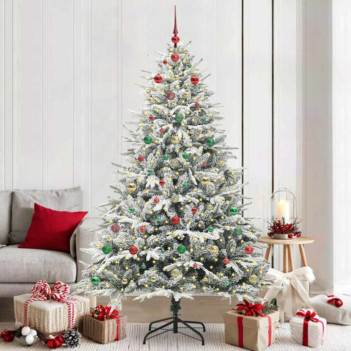 Albero di Natale artificiale preilluminato con set di palline 3395414