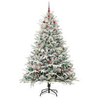 Albero di Natale artificiale preilluminato con set di palline 3395414