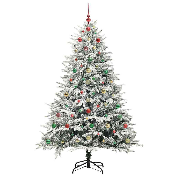 Albero di Natale artificiale preilluminato con set di palline 3395414