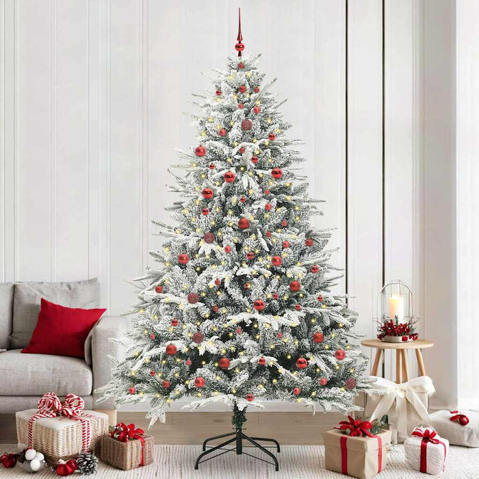 Albero di Natale artificiale preilluminato con set di palline 3395415