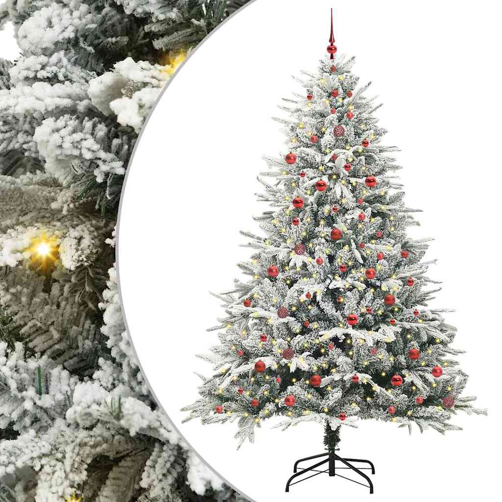Albero di Natale artificiale preilluminato con set di palline 3395415