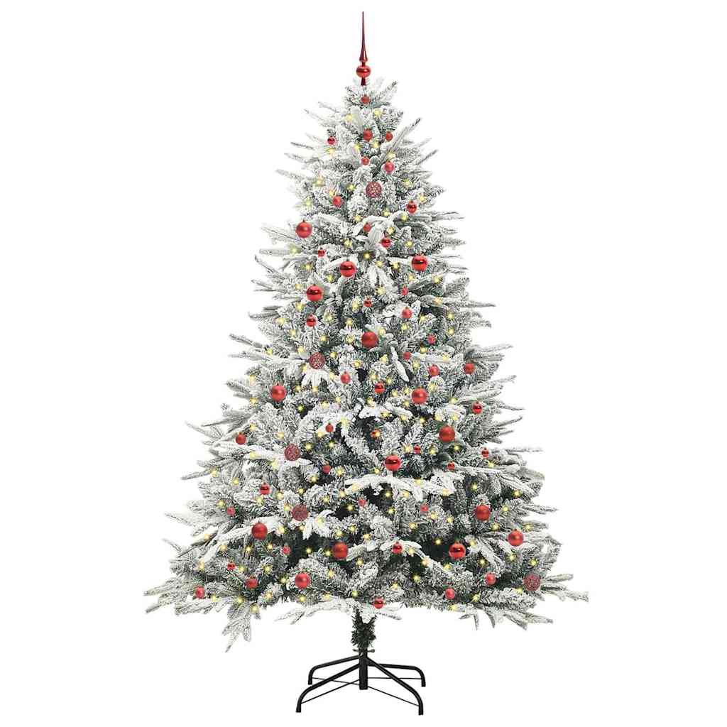 Albero di Natale artificiale preilluminato con set di palline 3395415
