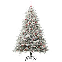 Albero di Natale artificiale preilluminato con set di palline 3395415