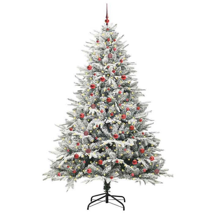 Albero di Natale artificiale preilluminato con set di palline 3395415