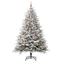 Albero di Natale artificiale preilluminato con set di palline 3395415