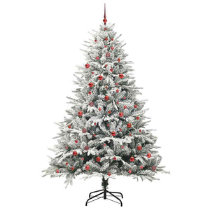 Albero di Natale artificiale preilluminato con set di palline 3395415