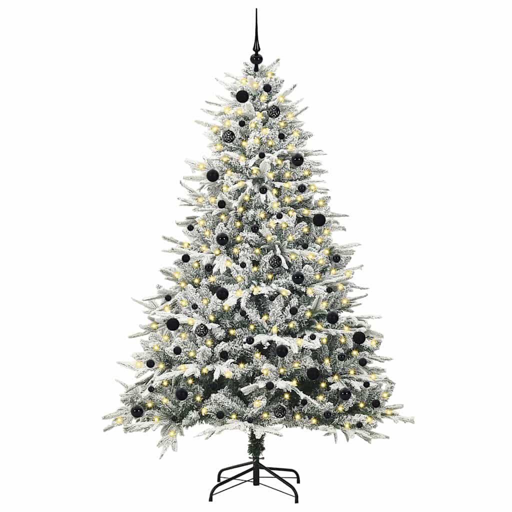 Albero di Natale artificiale preilluminato con set di palline 3395416
