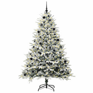 Albero di Natale artificiale preilluminato con set di palline 3395416