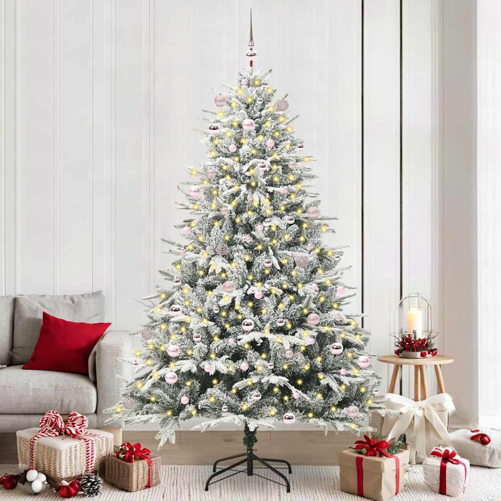 Albero di Natale artificiale preilluminato con set di palline 3395417