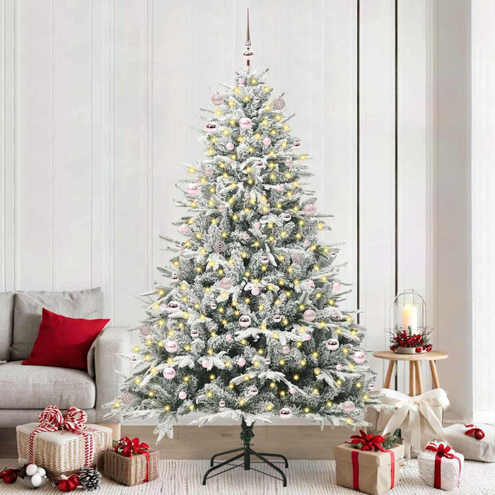 Albero di Natale artificiale preilluminato con set di palline 3395417