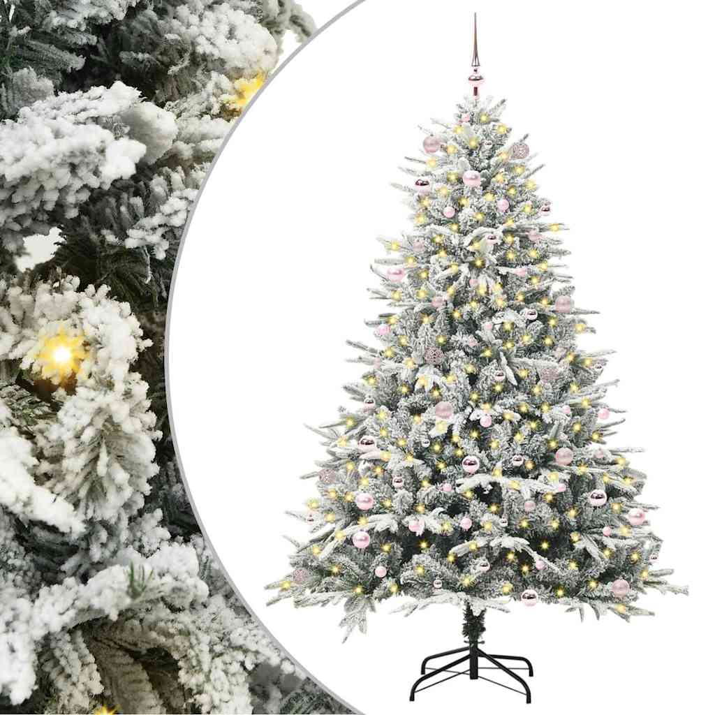 Albero di Natale artificiale preilluminato con set di palline 3395417