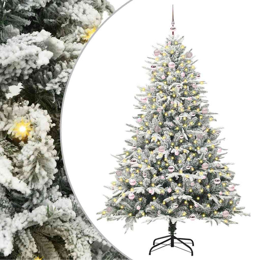 Albero di Natale artificiale preilluminato con set di palline 3395417