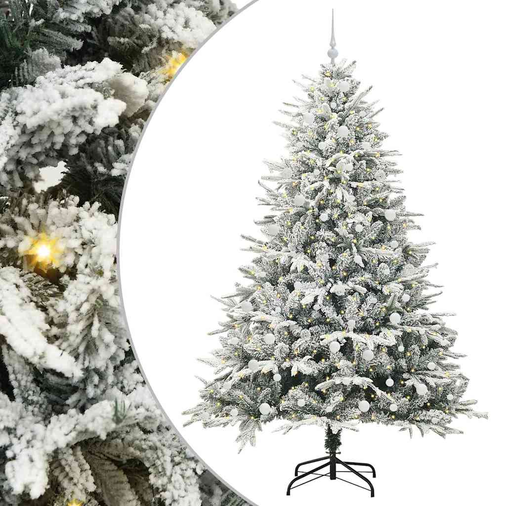 Albero di Natale artificiale preilluminato con set di palline 3395418