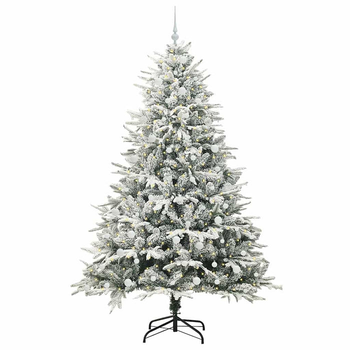 Albero di Natale artificiale preilluminato con set di palline 3395418