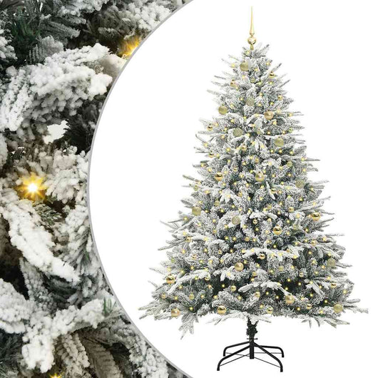 Albero di Natale artificiale preilluminato con set di palline 3395419