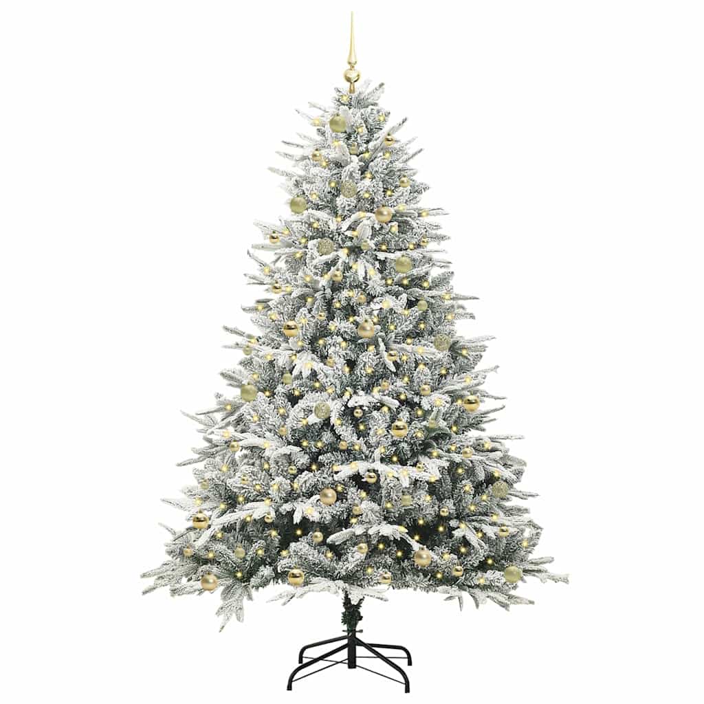 Albero di Natale artificiale preilluminato con set di palline 3395419