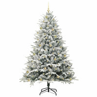Albero di Natale artificiale preilluminato con set di palline 3395419