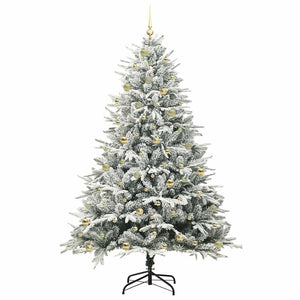 Albero di Natale artificiale preilluminato con set di palline 3395419