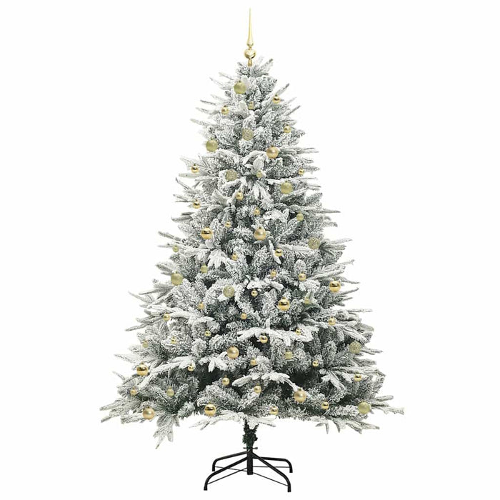 Albero di Natale artificiale preilluminato con set di palline 3395419