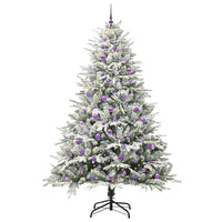 Albero di Natale artificiale preilluminato con set di palline 3395421