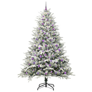Albero di Natale artificiale preilluminato con set di palline 3395421