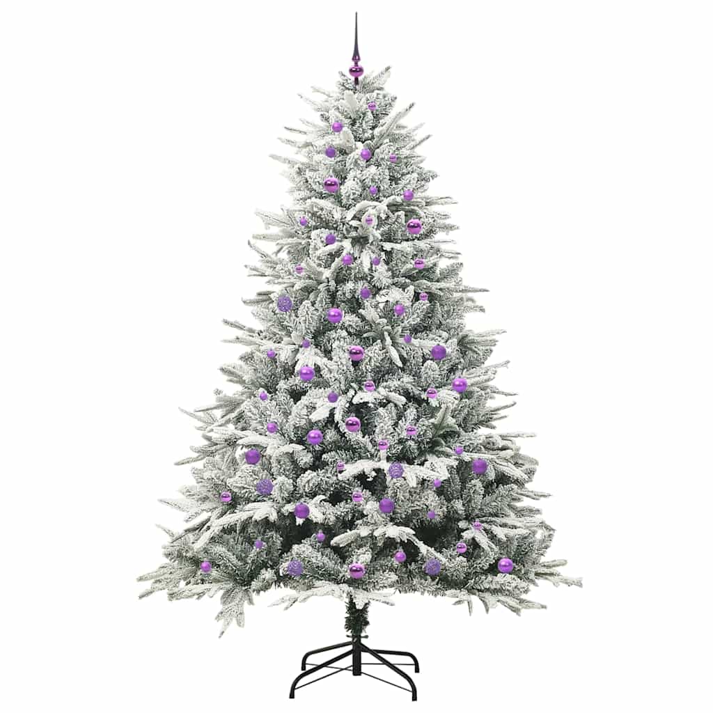 Albero di Natale artificiale preilluminato con set di palline 3395421