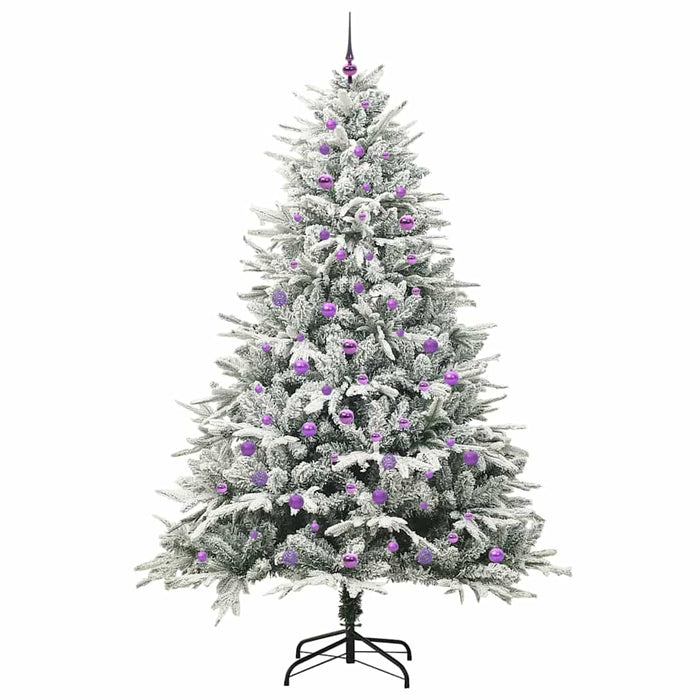 Albero di Natale artificiale preilluminato con set di palline 3395421