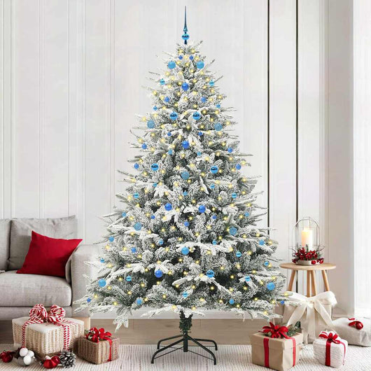 Albero di Natale artificiale preilluminato con set di palline 3395422