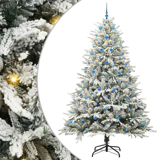 Albero di Natale artificiale preilluminato con set di palline 3395422