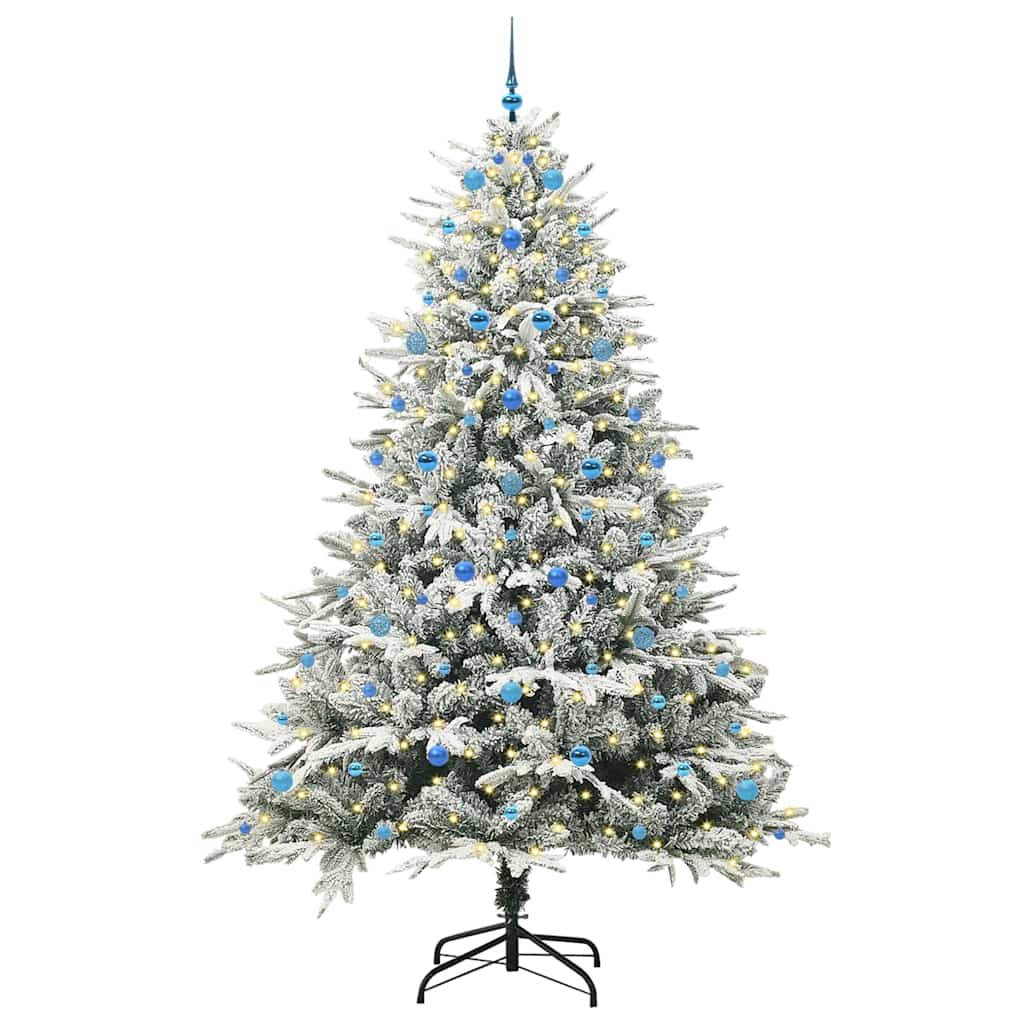 Albero di Natale artificiale preilluminato con set di palline 3395422