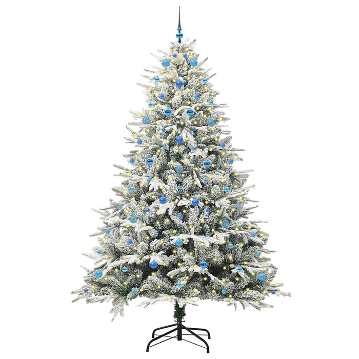 Albero di Natale artificiale preilluminato con set di palline 3395422