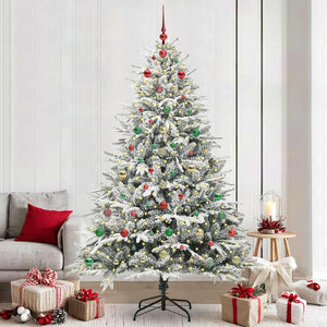 Albero di Natale artificiale preilluminato con set di palline 3395423