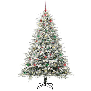 Albero di Natale artificiale preilluminato con set di palline 3395423