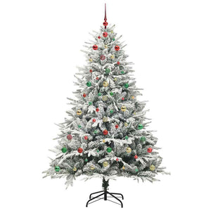 Albero di Natale artificiale preilluminato con set di palline 3395423