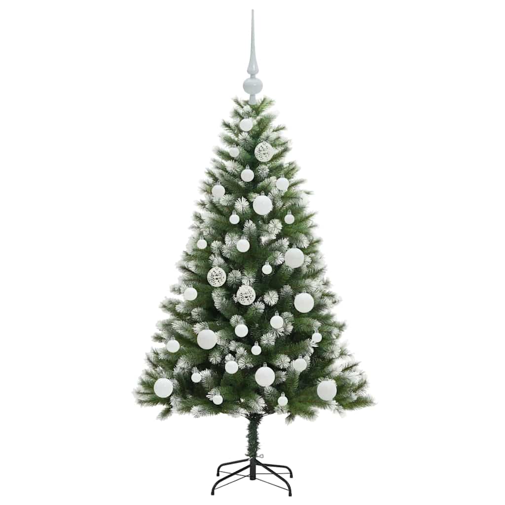 Albero di Natale artificiale a cerniera con neve fioccata 3395427