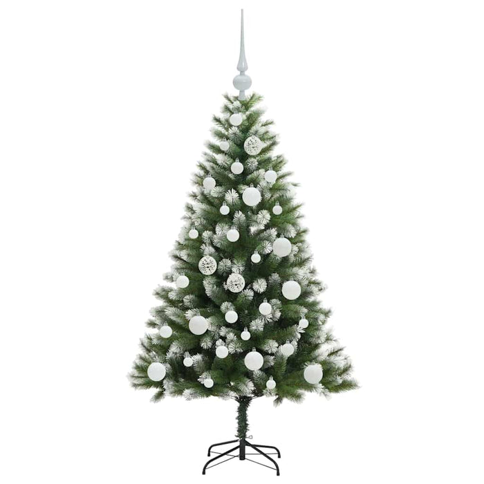 Albero di Natale artificiale a cerniera con neve fioccata 3395427