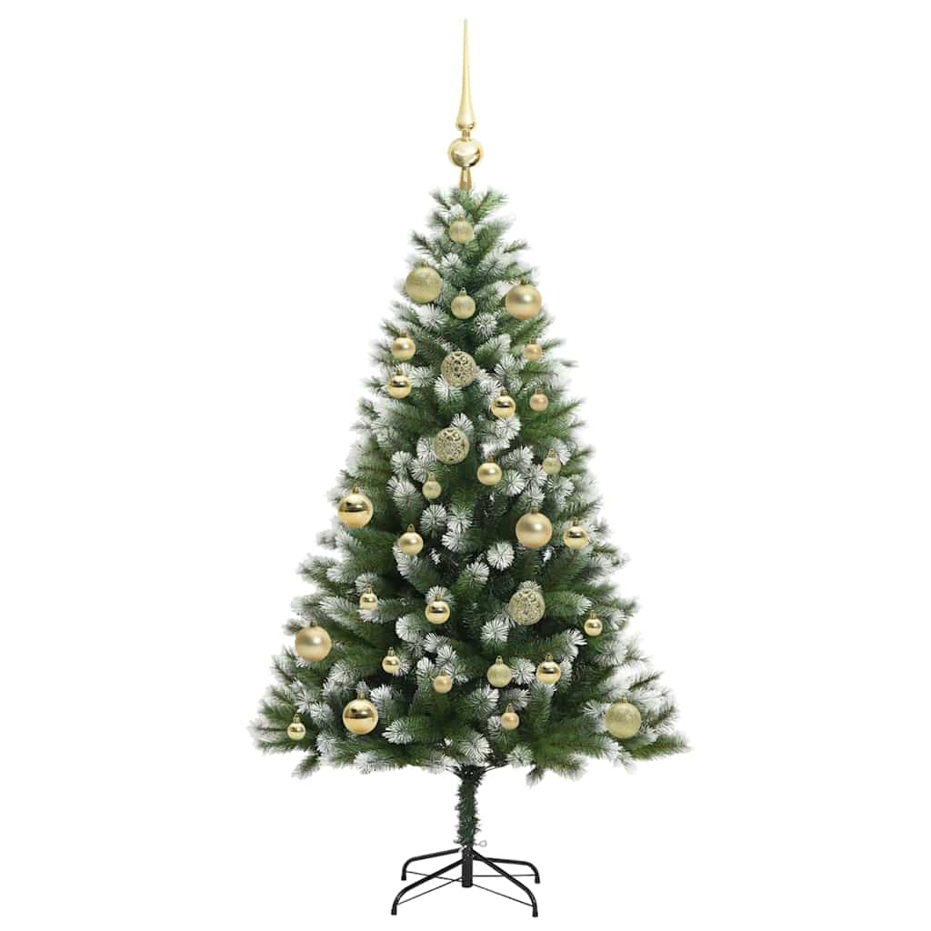 Albero di Natale artificiale a cerniera con neve fioccata 3395428