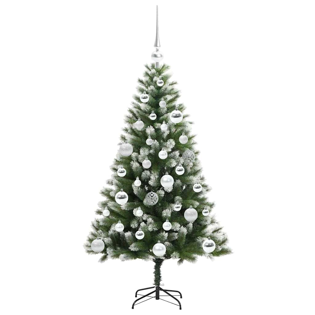 Albero di Natale artificiale a cerniera con neve fioccata 3395429