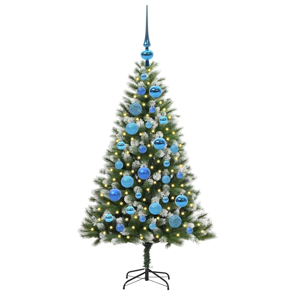 Albero di Natale artificiale a cerniera con neve fioccata 3395431