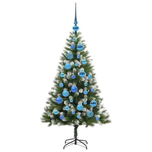 Albero di Natale artificiale a cerniera con neve fioccata 3395431