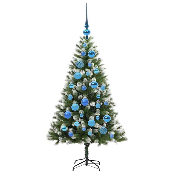 Albero di Natale artificiale a cerniera con neve fioccata 3395431