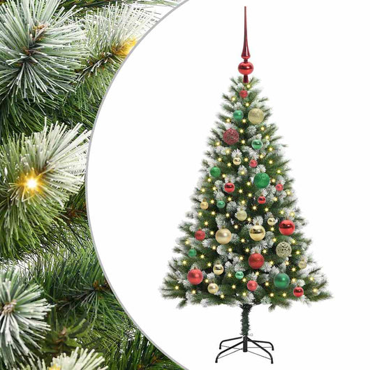 Albero di Natale artificiale a cerniera con neve fioccata 3395432