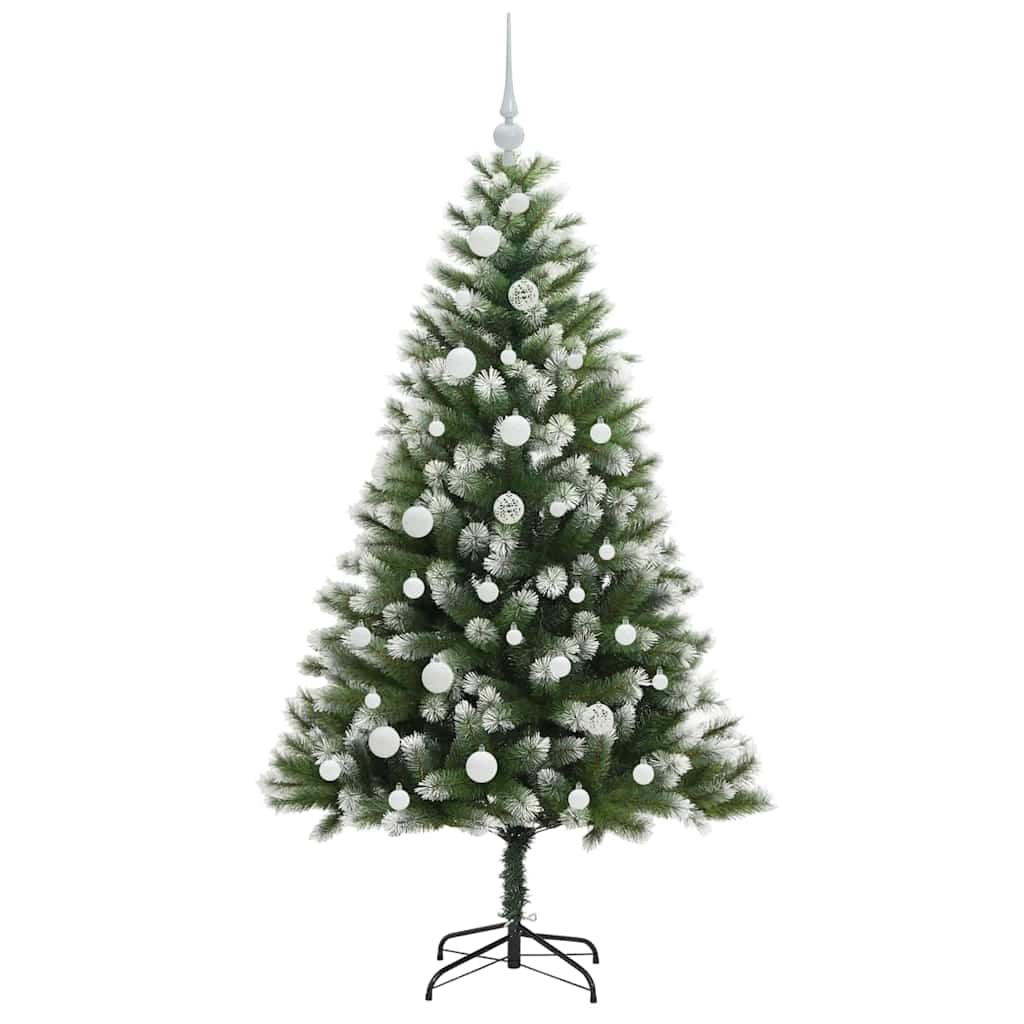 Albero di Natale artificiale a cerniera con neve fioccata 3395436