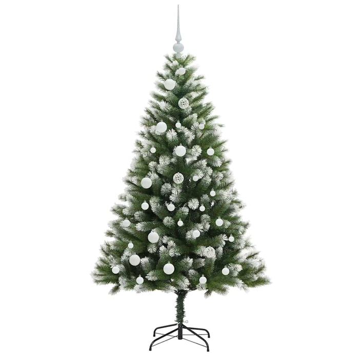 Albero di Natale artificiale a cerniera con neve fioccata 3395436