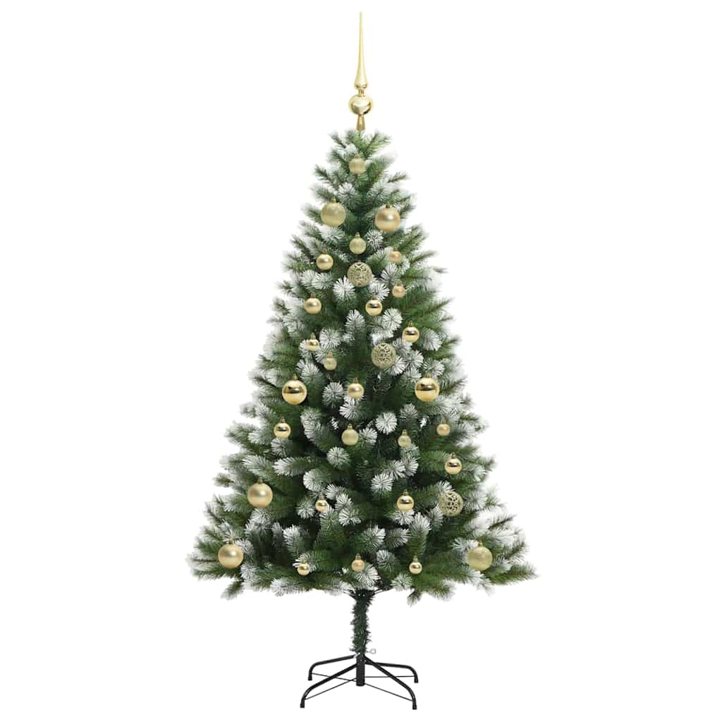 Albero di Natale artificiale a cerniera con neve fioccata 3395437